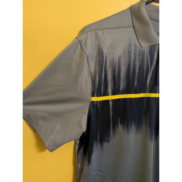 Nike Dri Fit Blue Yellow Vapor Fog Polo Performance Golf Shirt S/S Men's Sz. S - Picture 3 of 8